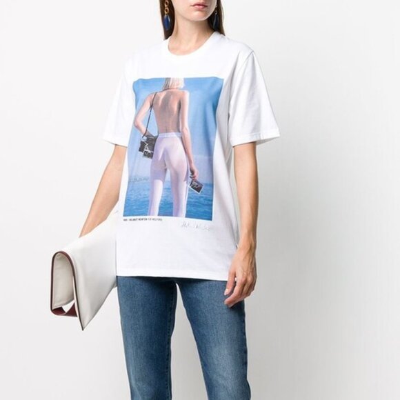 NWOT Wolford x Helmut Newton cotton T-shirt - Picture 1 of 5